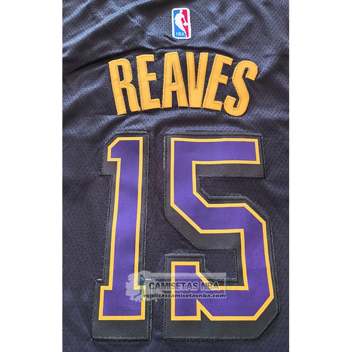 Camiseta Los Angeles Lakers Austin Reaves NO 15 Ciudad 2024-25 Violeta